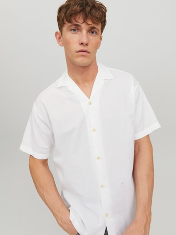 JACK & JONES Comfort Fit Hemd 'JWHSummer' in Weiß