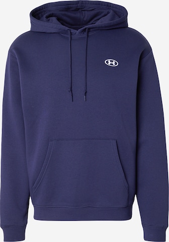 Sweat de sport 'Rival Flc' UNDER ARMOUR en bleu : devant