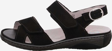 WALDLÄUFER Sandalen met riem in Zwart