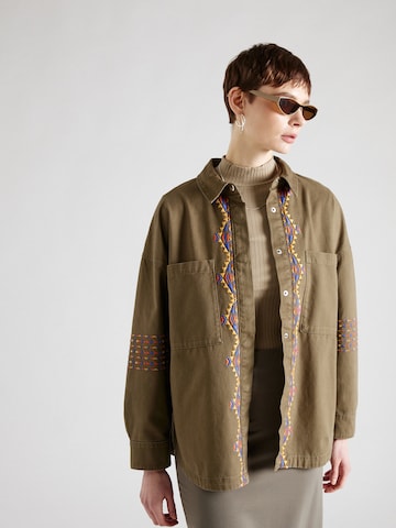 ONLY Prehodna jakna 'INDY' | zelena barva