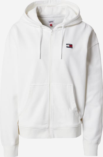 Tommy Jeans Veste de survêtement en mélange de couleurs / blanc, Vue avec produit