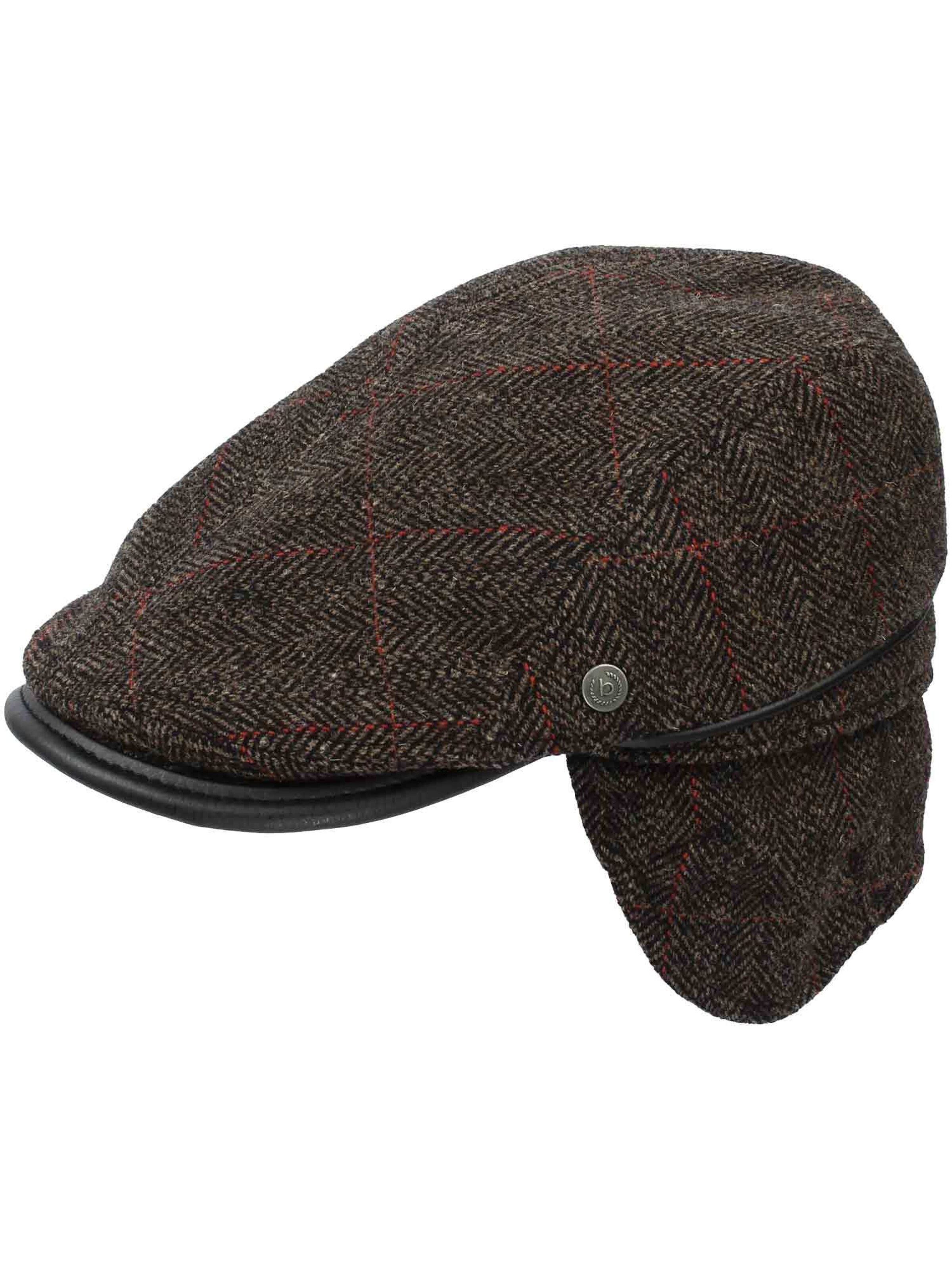 bugatti Flatcap in Braun: Vorderseite