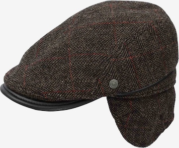 bugatti Flatcap in Braun: Vorderseite