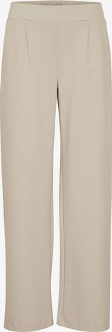 b.young Wide leg Broek in Beige: voorkant