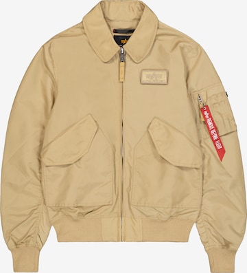 ALPHA INDUSTRIES Between-Season Jacket 'CWU-36/P' in Beige: front