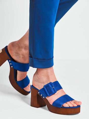 Goldner Slimfit Chino 'Louisa' in Blauw