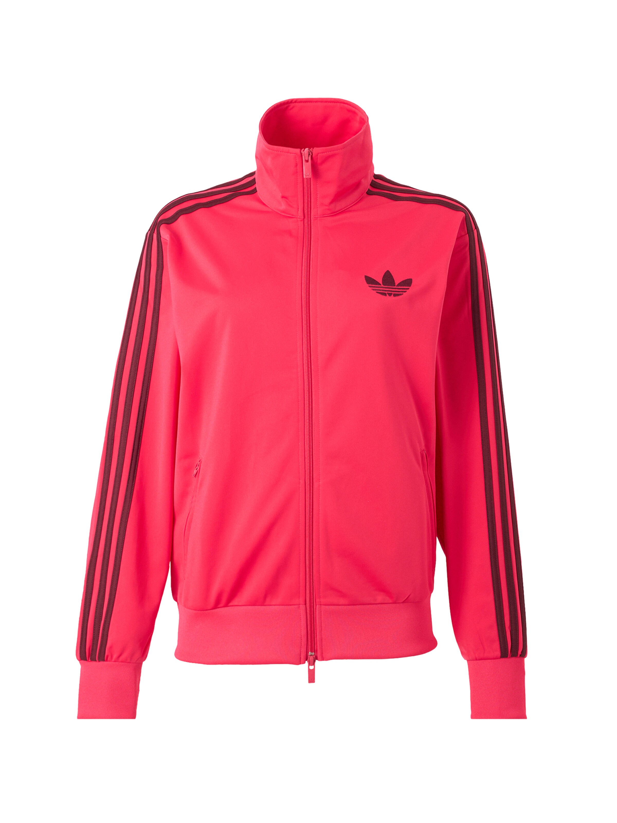 ADIDAS ORIGINALS Кофта на молнии 'FB' в Ярко-розовый: спереди