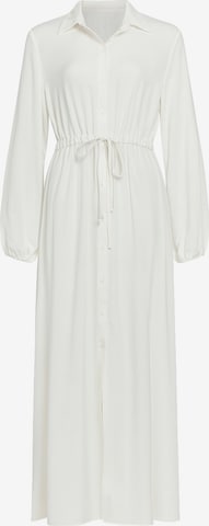 Robe-chemise Elara en blanc : devant