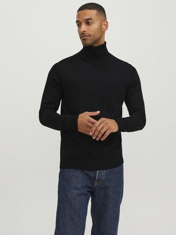 JACK & JONES Πουλόβερ 'JPRMARK' σε μαύρο: μπροστά