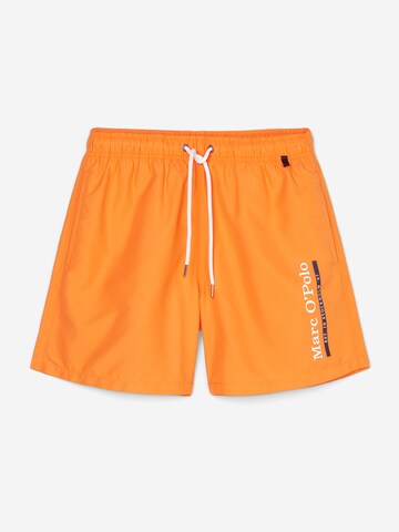 Marc O'Polo Zwemshorts ' Solids ' in Oranje: voorkant
