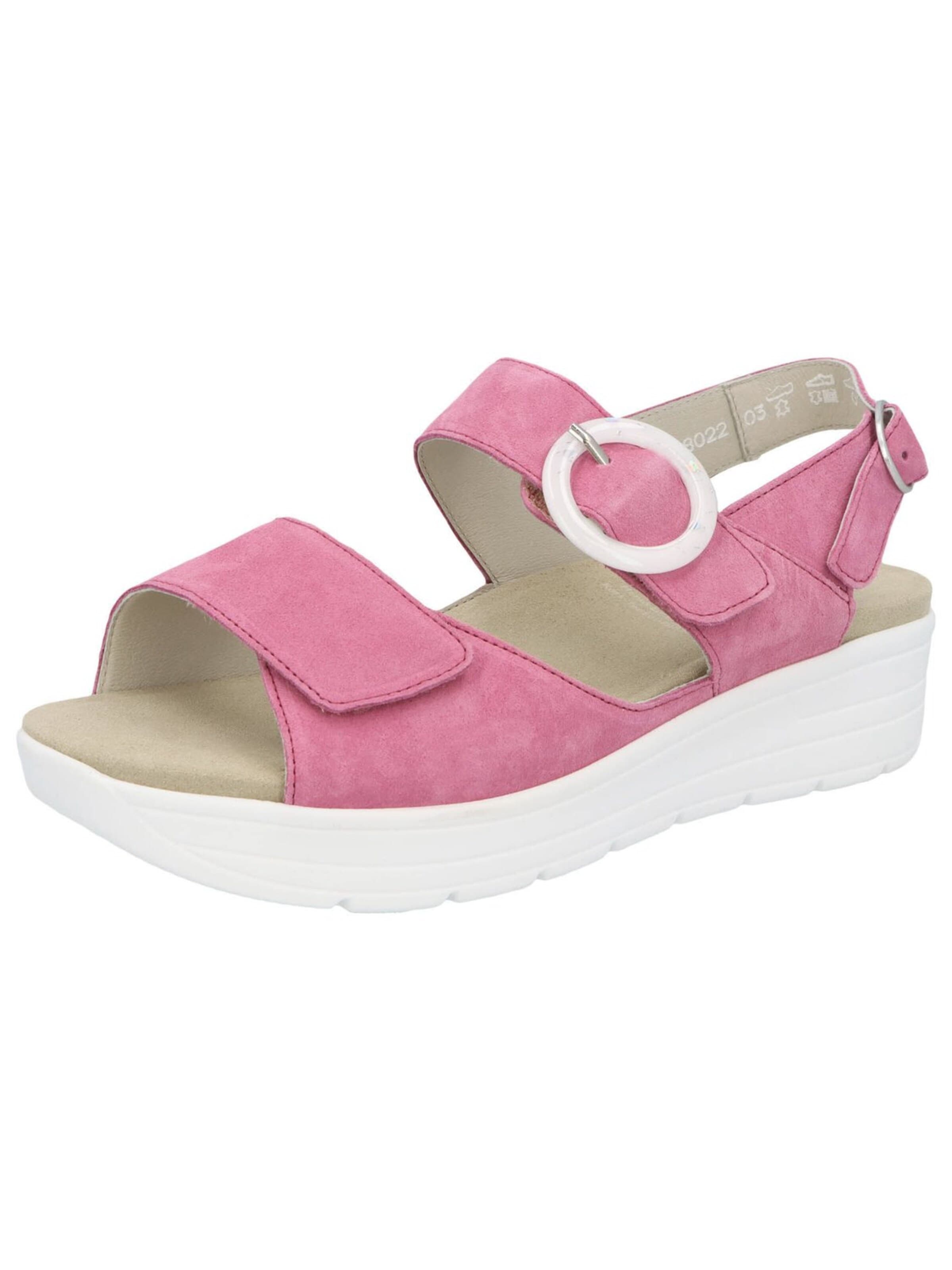 SOLIDUS - Sandalias 'Sandale Damen 48022 90390 Echtleder in rosa' en rosa: frente
