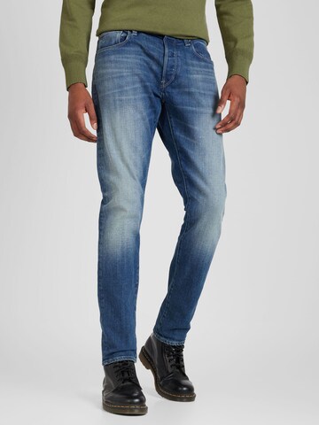 G-Star RAW Slimfit Jeans '3301' i blå: forside