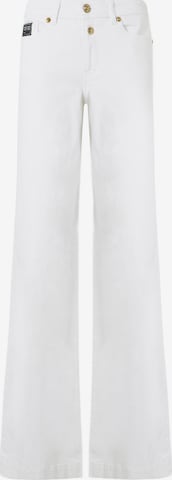 balta Versace Jeans Couture Plačios klešnės Džinsai: priekis