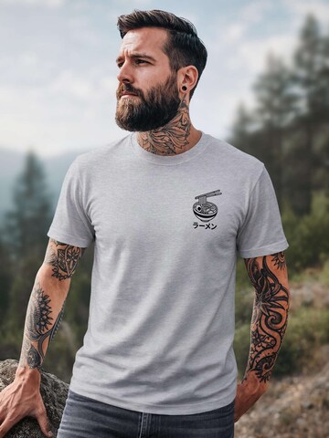 Neverless Shirt 'Ramen' in Grey