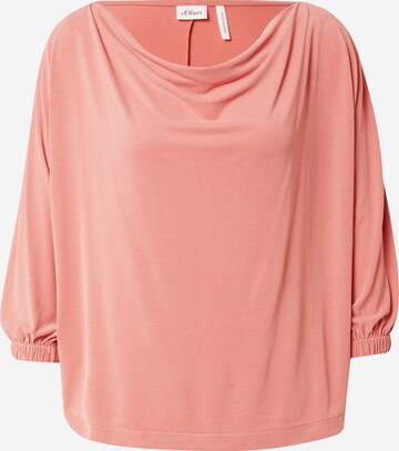 T-shirt s.Oliver BLACK LABEL en rose : devant