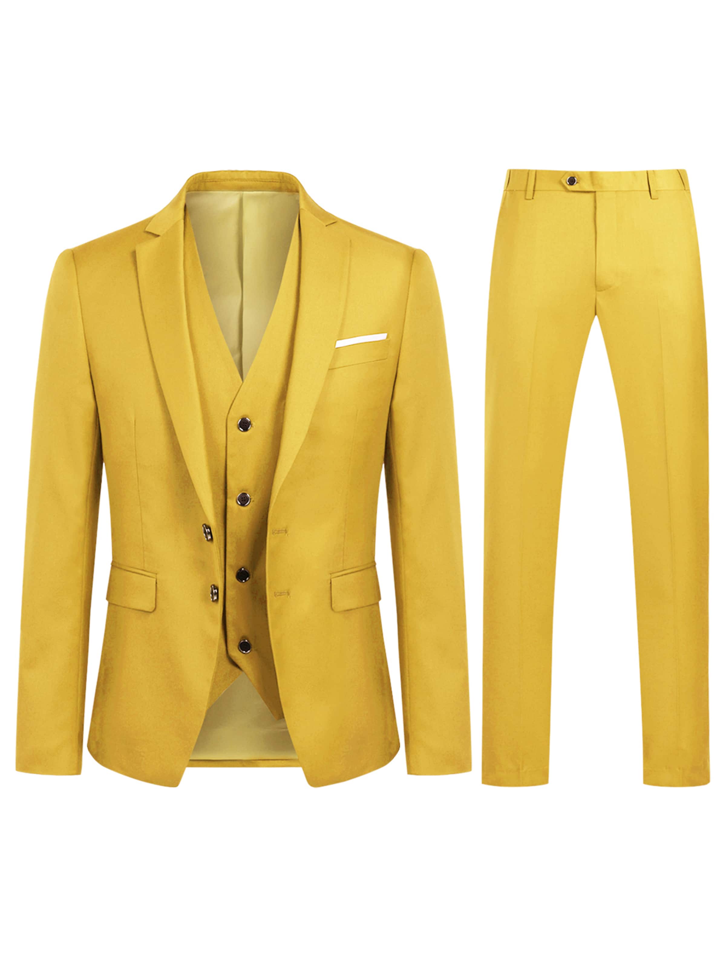 Youthup Suit in Yellow: front