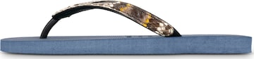 Uzurii Luxury Footwear Zehentrenner 'Python' in Braun: Vorderseite