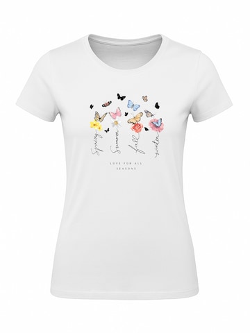 Banco Shirt 'Love for All Season' in White: front