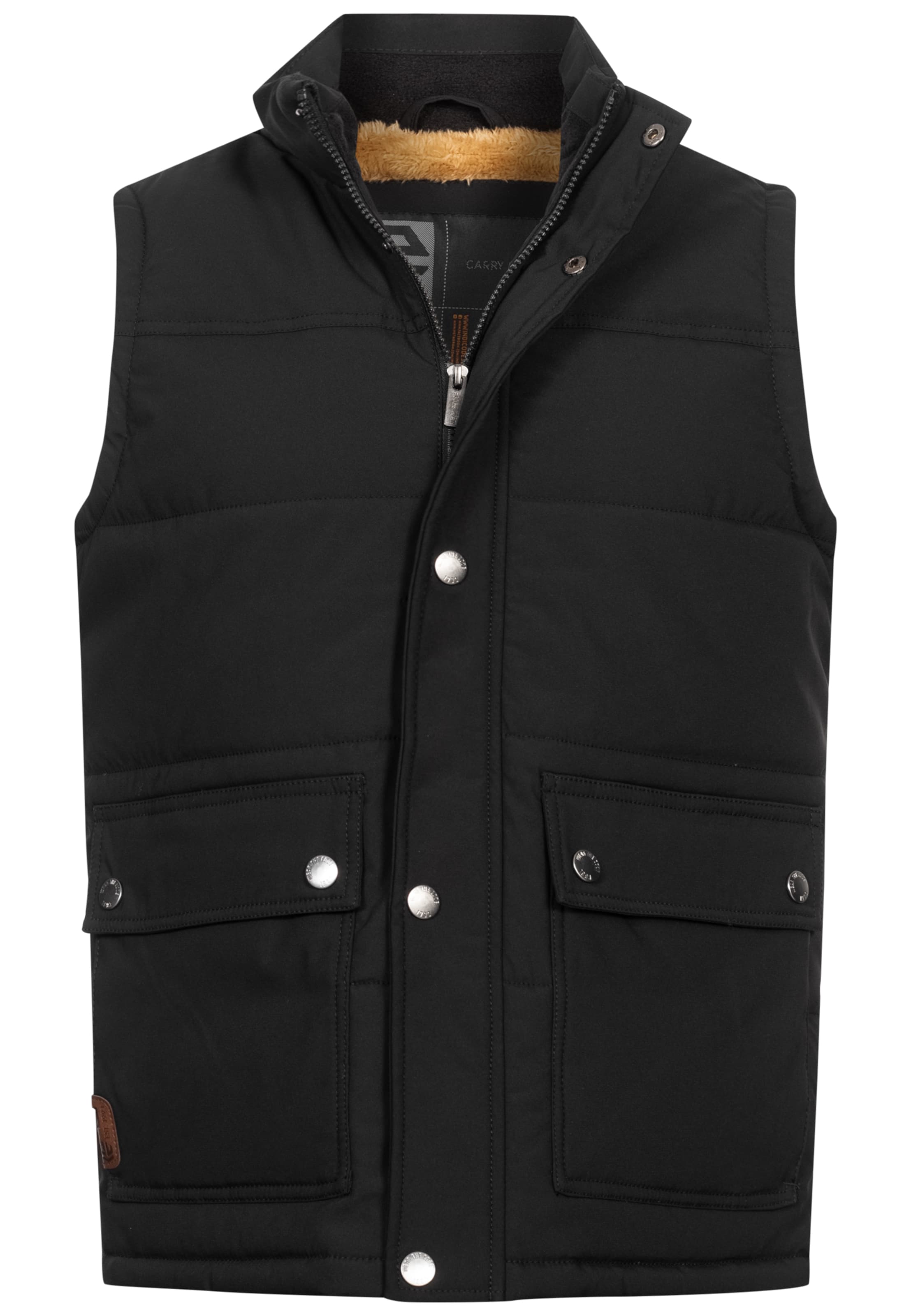 INDICODE JEANS Vest in Black: front