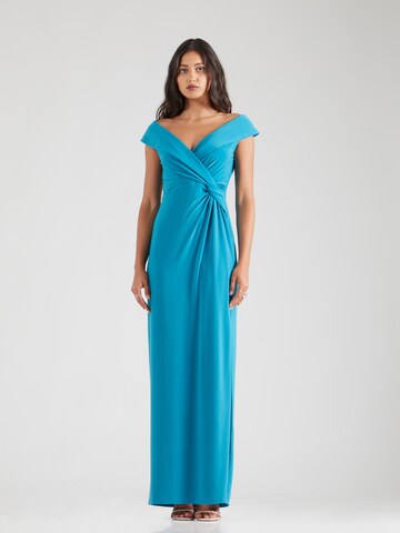 Lauren Ralph Lauren Večerné šaty 'LEONIDAS' - Modrá: predná strana