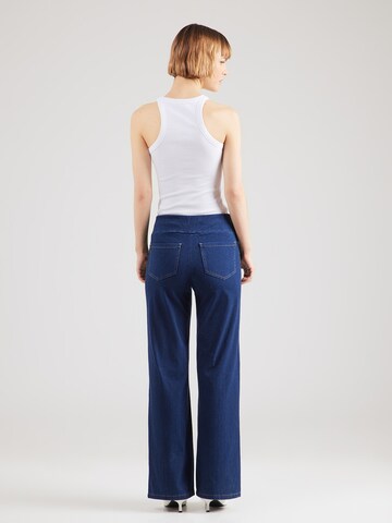 SoyaconceptWide Leg/ Široke nogavice Traperice 'CHANDRA 3' - plava boja