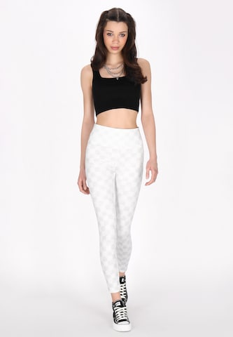 myMo ROCKS Skinny Leggings 'Rock' in Wit