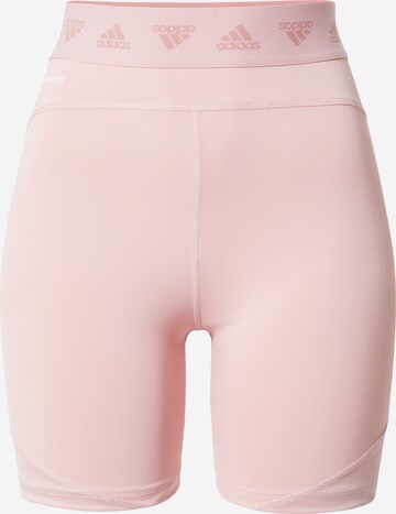 Pantaloni sport de la ADIDAS PERFORMANCE pe roz: față