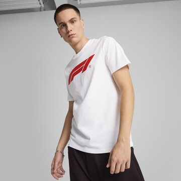 PUMA Performance shirt 'F1® Essentials' in White: front