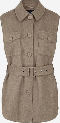 PIECES Vest 'SELMA' i brun: forside