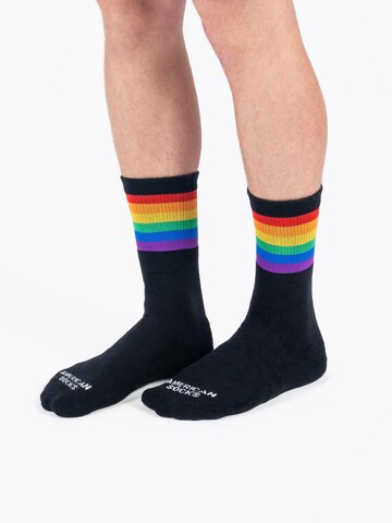 Chaussettes 'Rainbow Pride' American Socks en noir