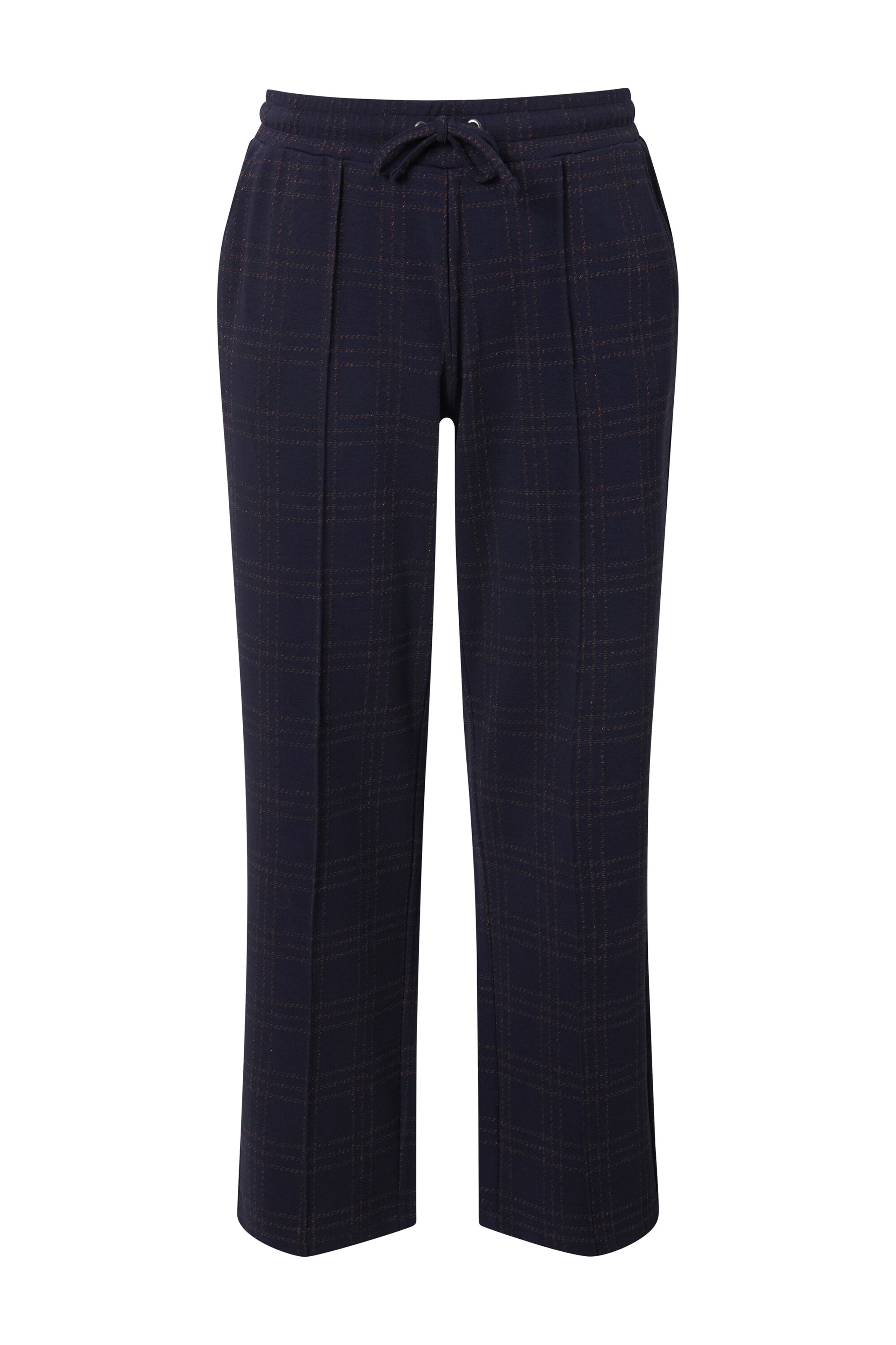 Ulla Popken Regular Broek in Blauw: voorkant