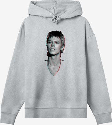 Sweat-shirt 'TV Times Pop Star David Bowie Portrait 1977' F4NT4STIC en gris : devant