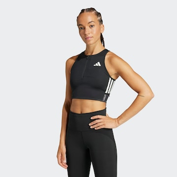 ADIDAS PERFORMANCE Спортен топ 'Adizero' в черно: отпред