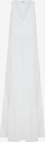 Calli - Vestido 'BRUNCH' em branco: frente