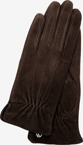 KESSLER Fingerhandschuhe 'Luna' in Braun: Vorderseite