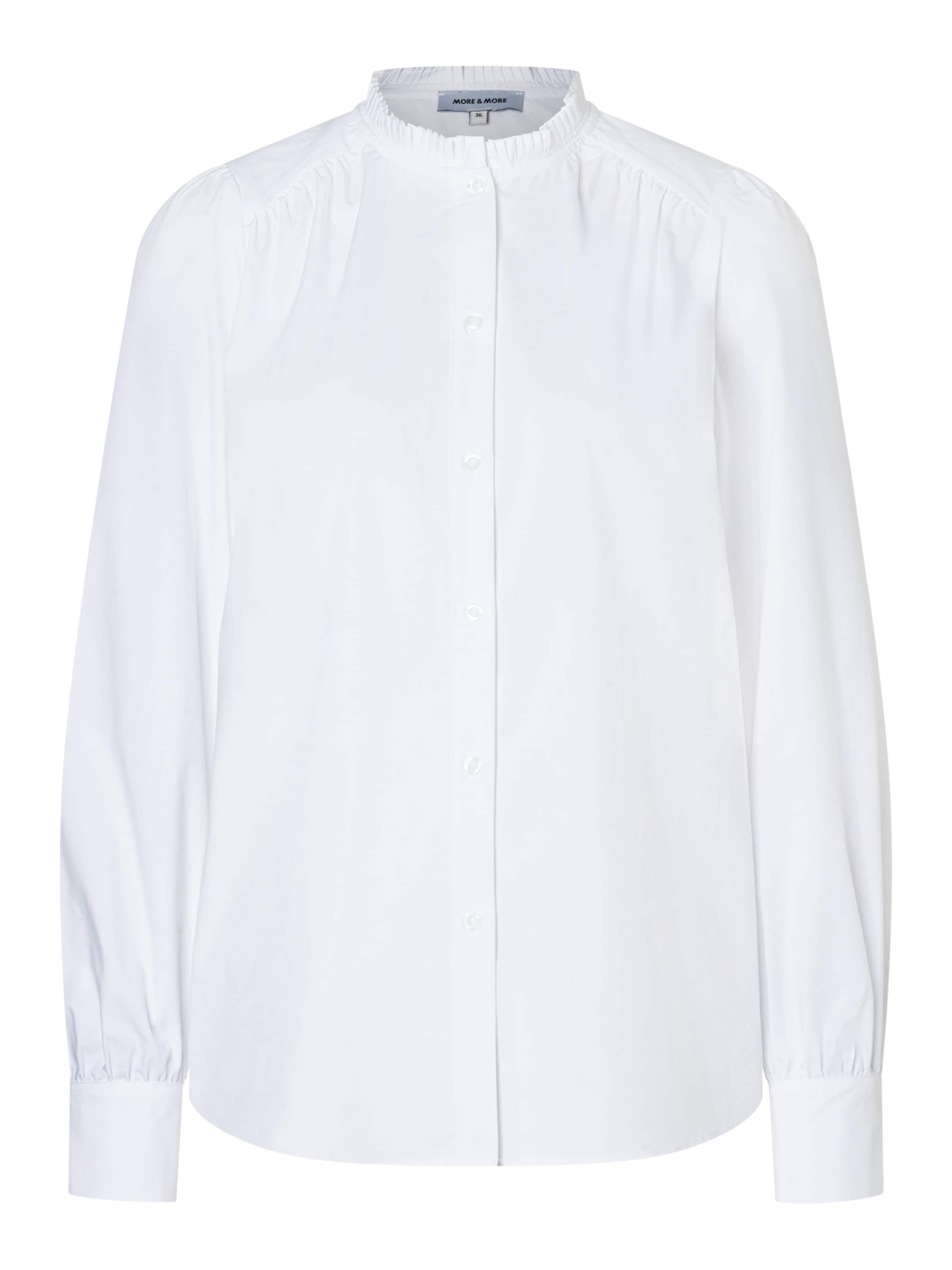 MORE & MORE Bluse in weiß, Produktansicht