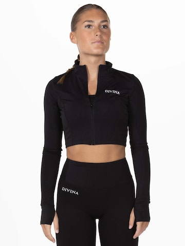 Giacca sportiva 'Valens' di Divina in nero: frontale