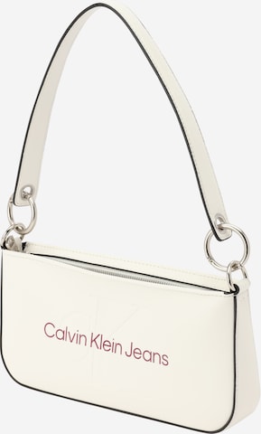 Calvin Klein Jeans Schultertasche in Weiß: predná strana