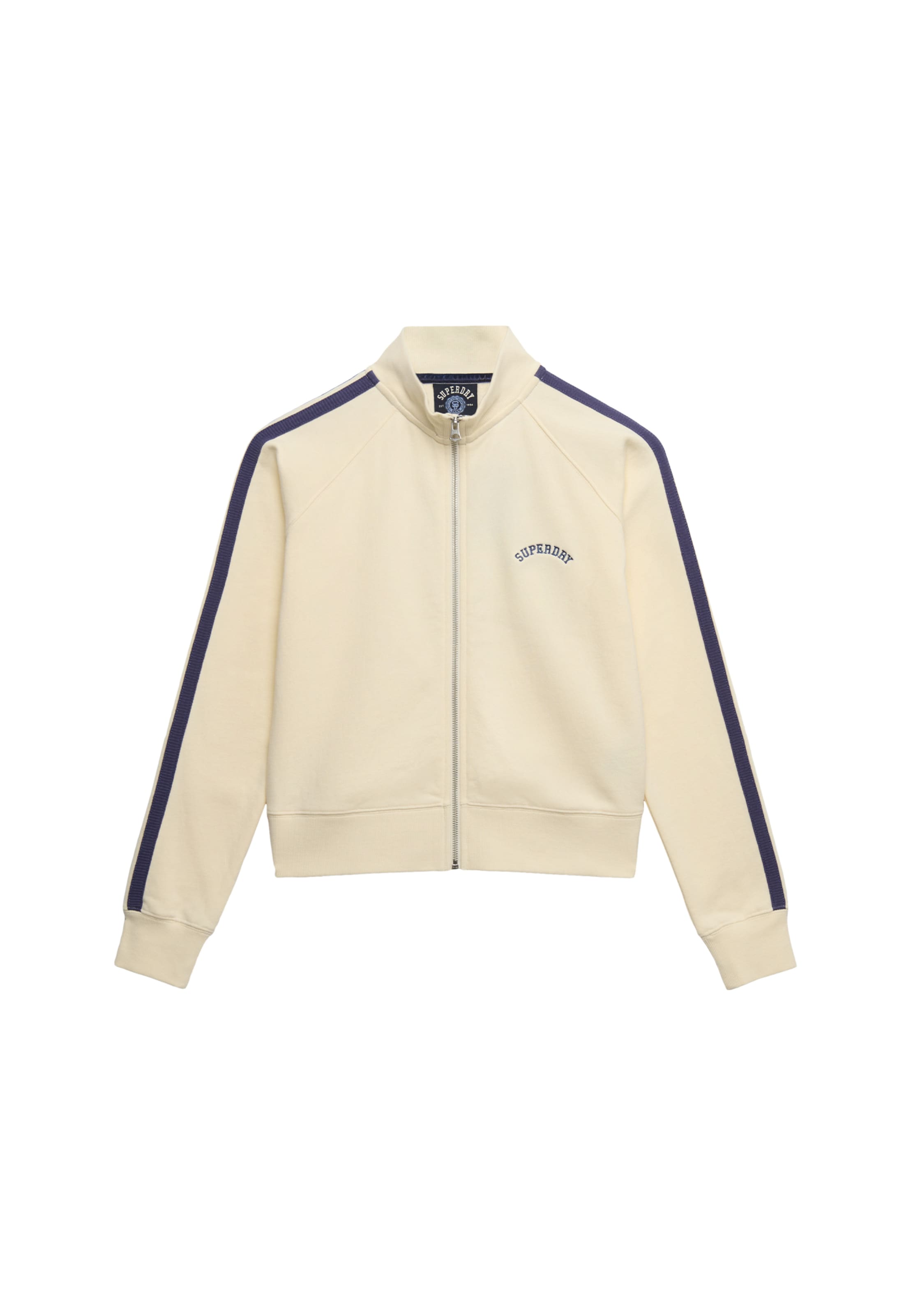 Superdry & Co Zip-Up Hoodie 'Essential' in White: front
