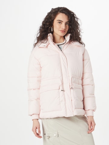 Urban Classics Winter Jacket in Pink: front