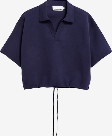 ARMEDANGELS Strickshirt COMPACT POLO in Blau: Vorderseite