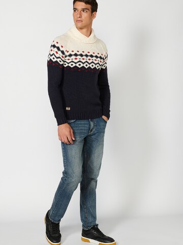 KOROSHI Sweater 'Punto' in Blue