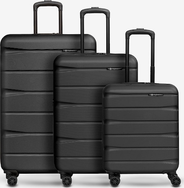 Set di valigie di Franky in nero: frontale