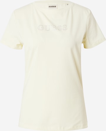 GUESS T-shirt 'SKYLAR' i grön: framsida