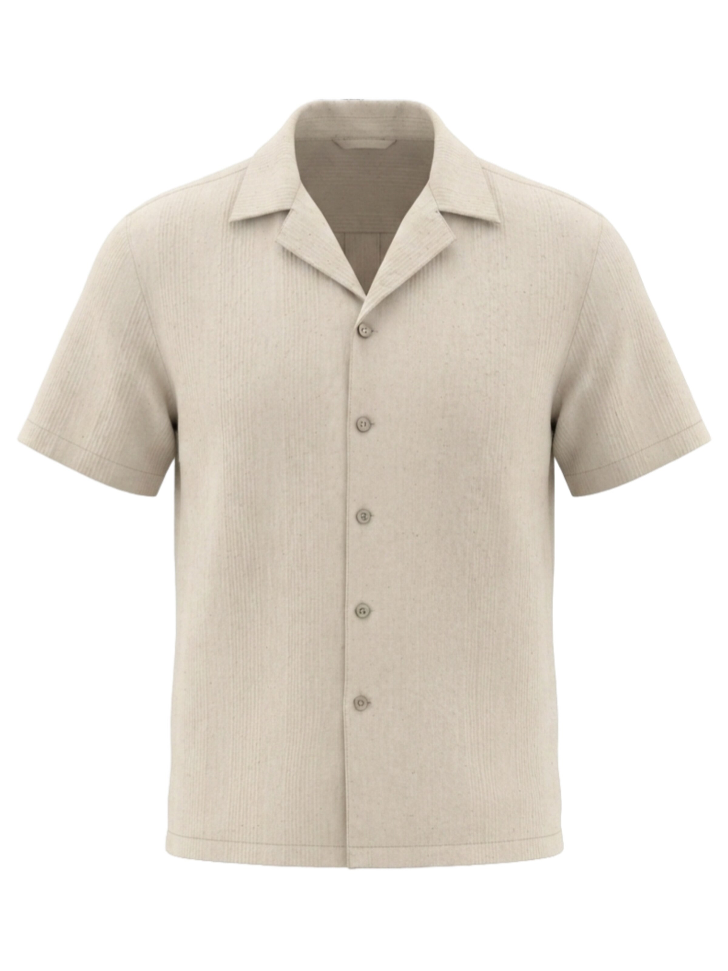 Camicia di Ombre in beige: frontale
