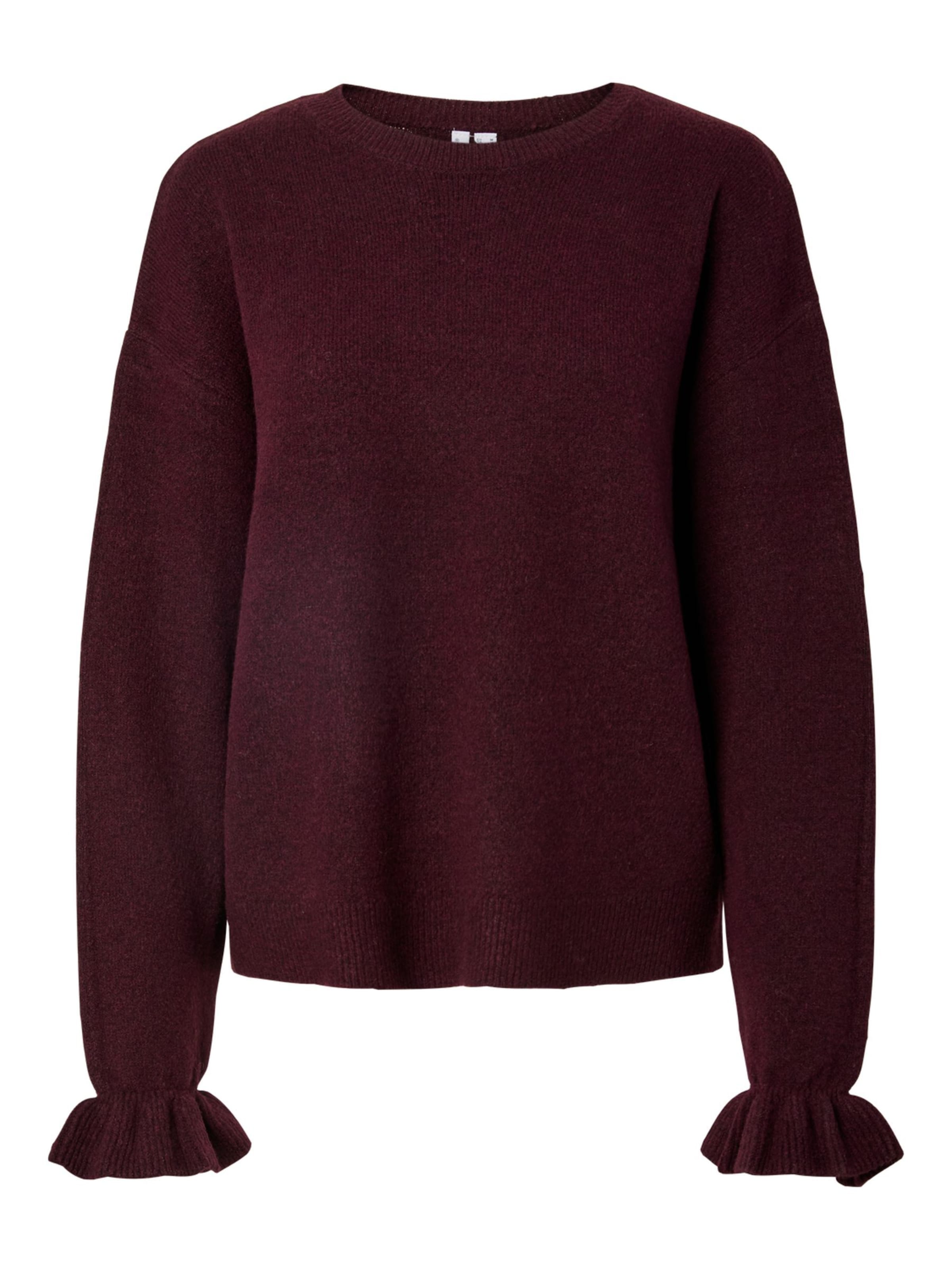 PIECES Pullover 'SALLY' in Rot: Vorderseite