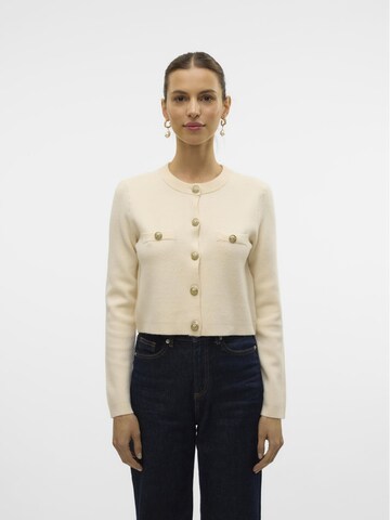 VERO MODA Вязаная кофта 'Saba' в Серый: спереди