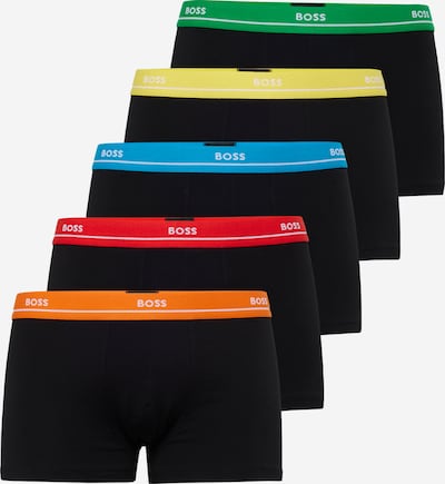 BOSS Black Boxershorts in blau / grün / orange / schwarz, Produktansicht