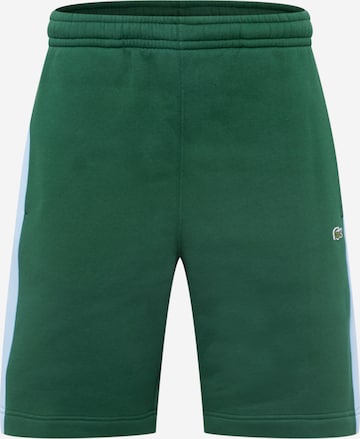 LACOSTE Regular Pants in Green: front