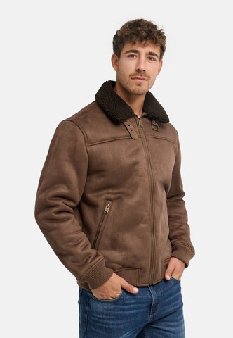 INDICODE JEANS Between-Season Jacket in Brown